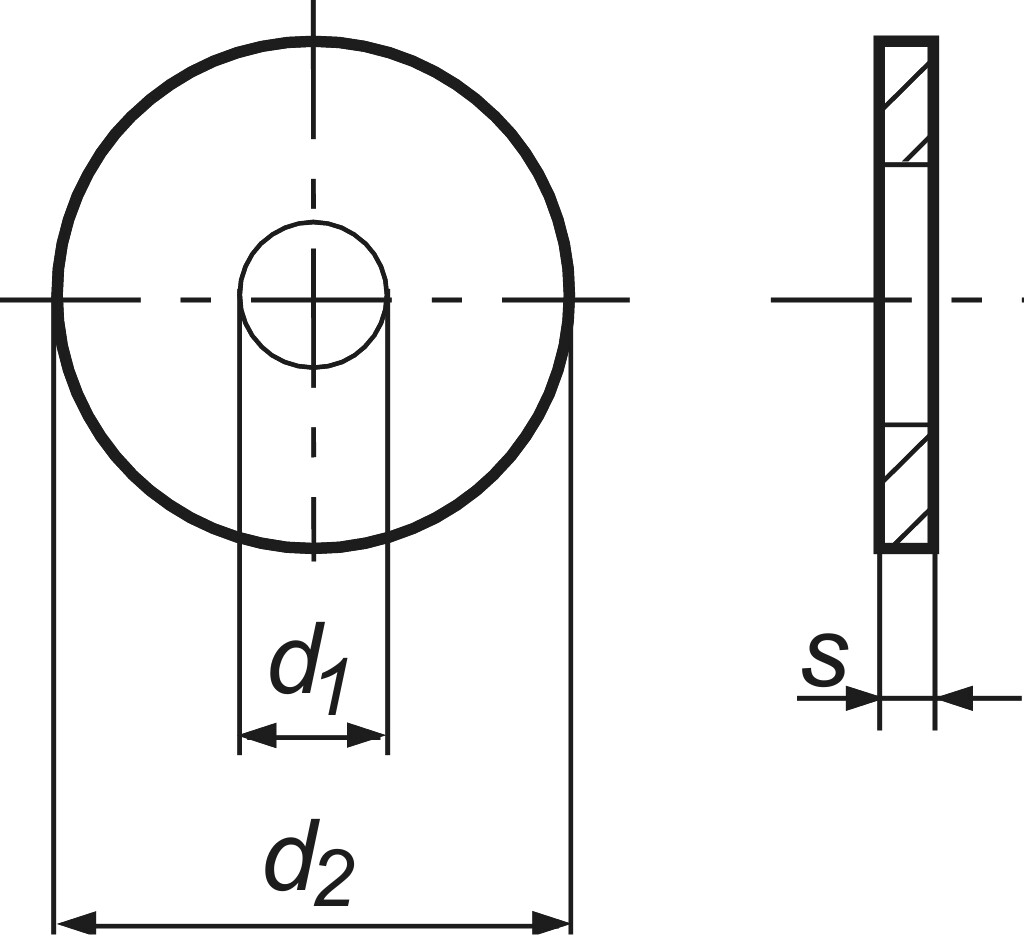 DIN 9021   8,4  140HV verzinkt